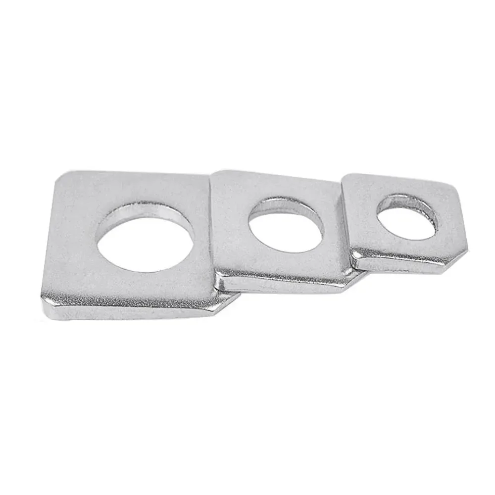 GB853 304/316 Stainless Steel Square Taper Washer for Slot Section M6 M8 M10 M12 M16 M20 Missing Corner Gasket