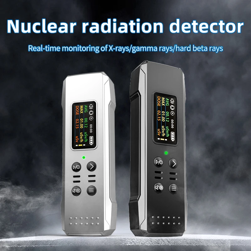 Handheld Geiger Counter Nuclear Radiation Detector Personal Radiation Dosimeter Rechargeable Beta Gamma X-ray Dosing Tester for