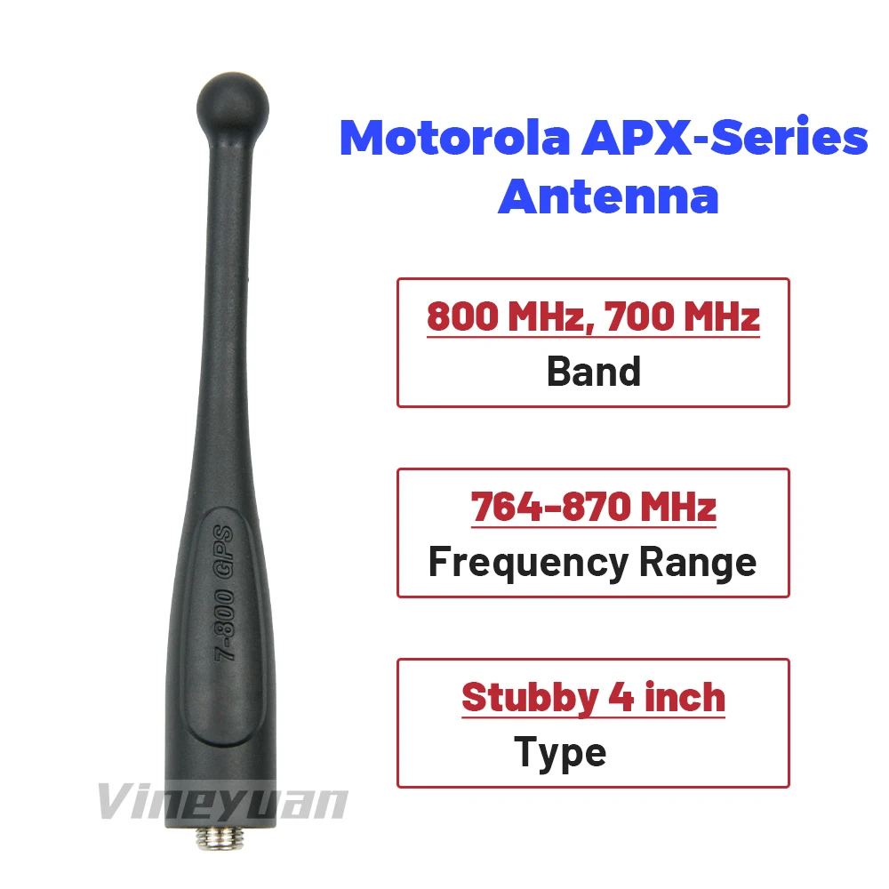 10 szt. Antena 7-800MHz z GPS NAR6595A dla Motorola APX 1000 APX 4000 APX 6000 APX 6000XE APX 7000 APX 8000XE Stubby antena