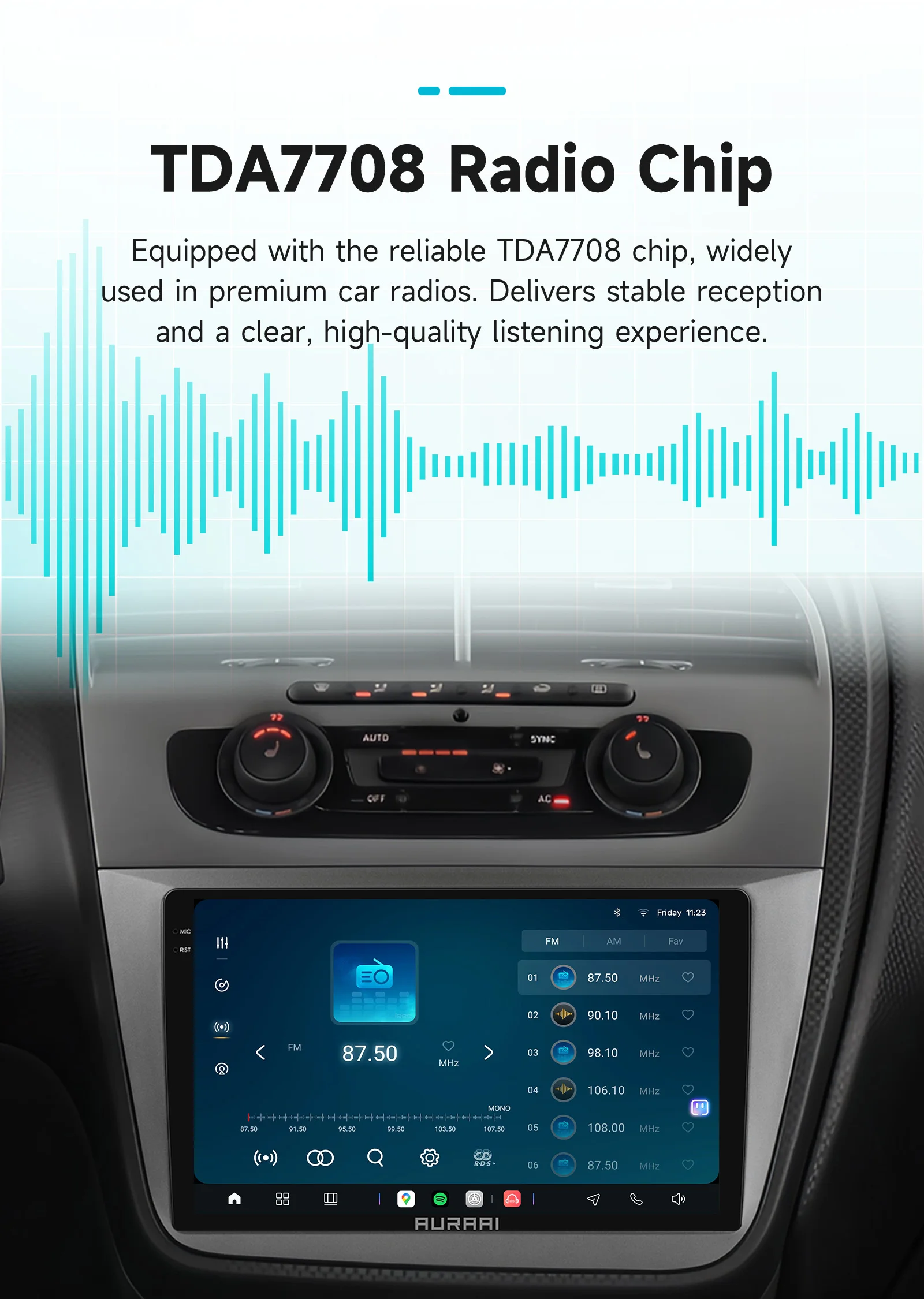 Hizpo Kabelloses 9'' 2K-Display Carplay Android Auto für Seat Altea 2004-2015 Toledo Auto-Infotainment-Multimedia-Player GPS-Stereoanlage – Detail 23
