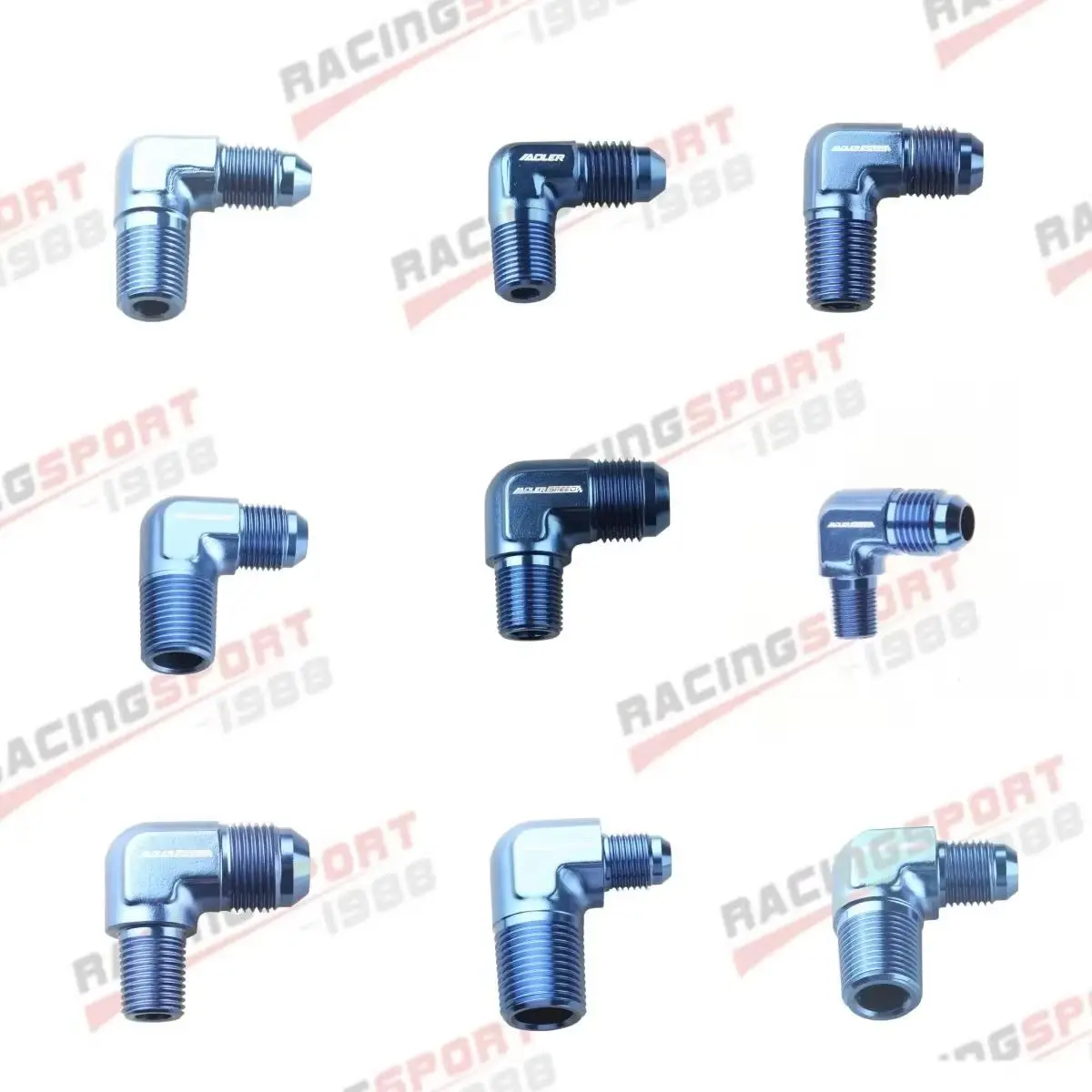 

2 шт. универсальные алюминиевые фитинги AN6 AN8 6AN 8AN 10AN AN12 на 1/8NPT 1/4NPT 3/4NPT, угловые 90 градусов, с наружной резьбой, для топливных систем