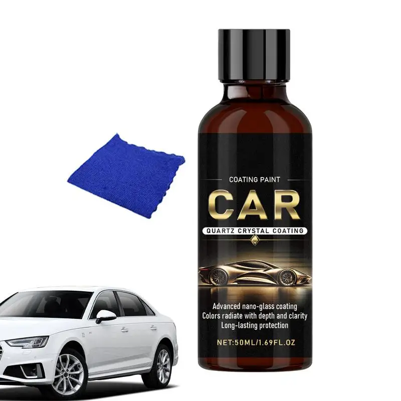 

High Protection Quick Ceramic Coating 50ml Car Sealant Nano Hydrophobics Coat Liquid Refresh Fast Fine Scratch Repair Spray For