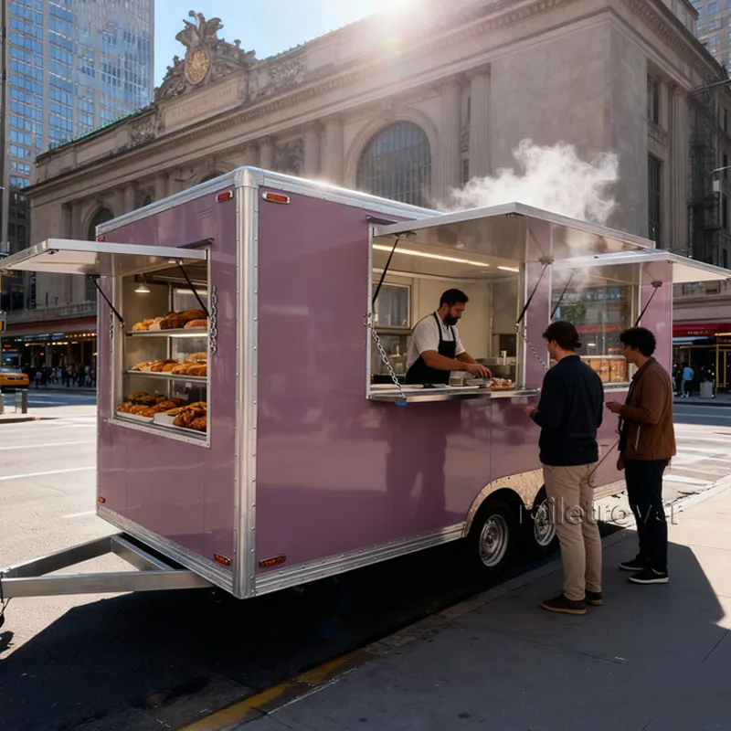 

Customization High Quality Solar Power Food Truck Made in China Tacos French Fries Baked Potatoes Sandwich Food Trailers Wraps