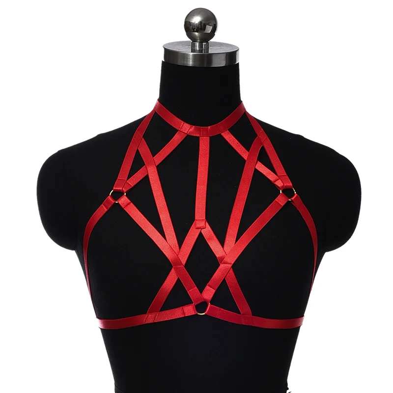 Multicolour ​Gothic Underwear Harness Clothes Accessories Neck Collar Sexy Lingerie Cage Bra Dance Exaggerate Body Harness