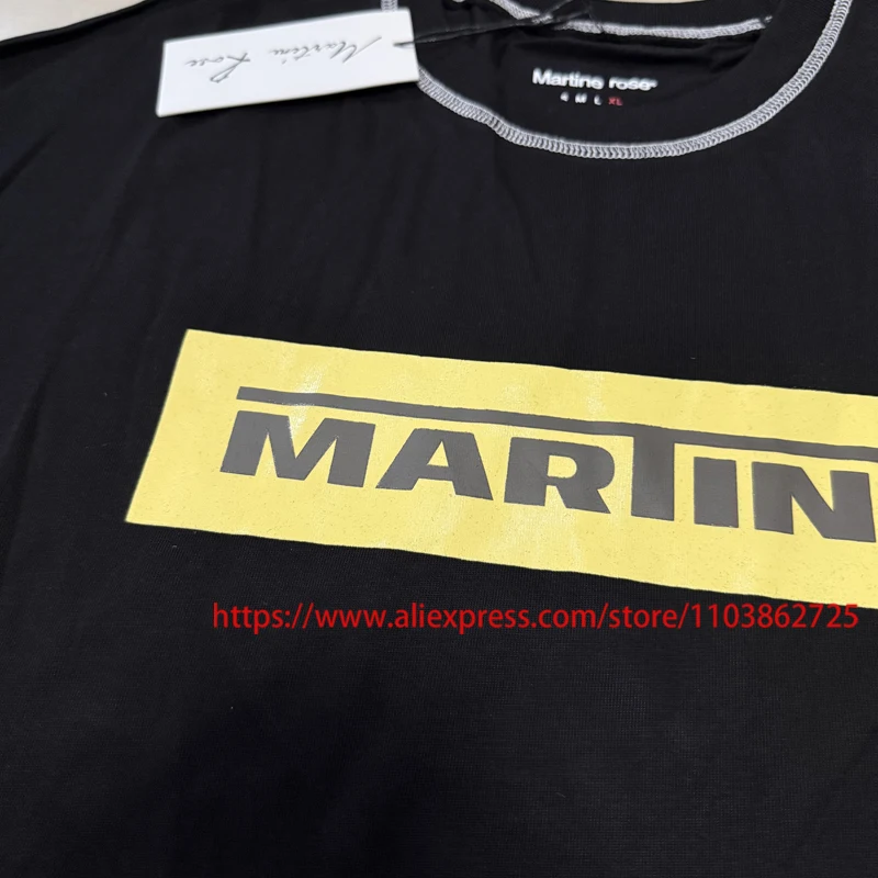 جديد صورة حقيقية عالية الجودة مارتين روز تي شيرت الصيف تنفس فضفاض عادية رسالة شعار طباعة مارتين روز قصيرة الأكمام المحملة
