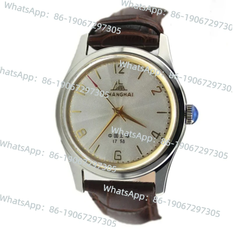 

Шанхайские ностальгические реплики, мужские часы Collector's Edition, большие трехконтактные противоударные механические часы A581 с ручным управлением