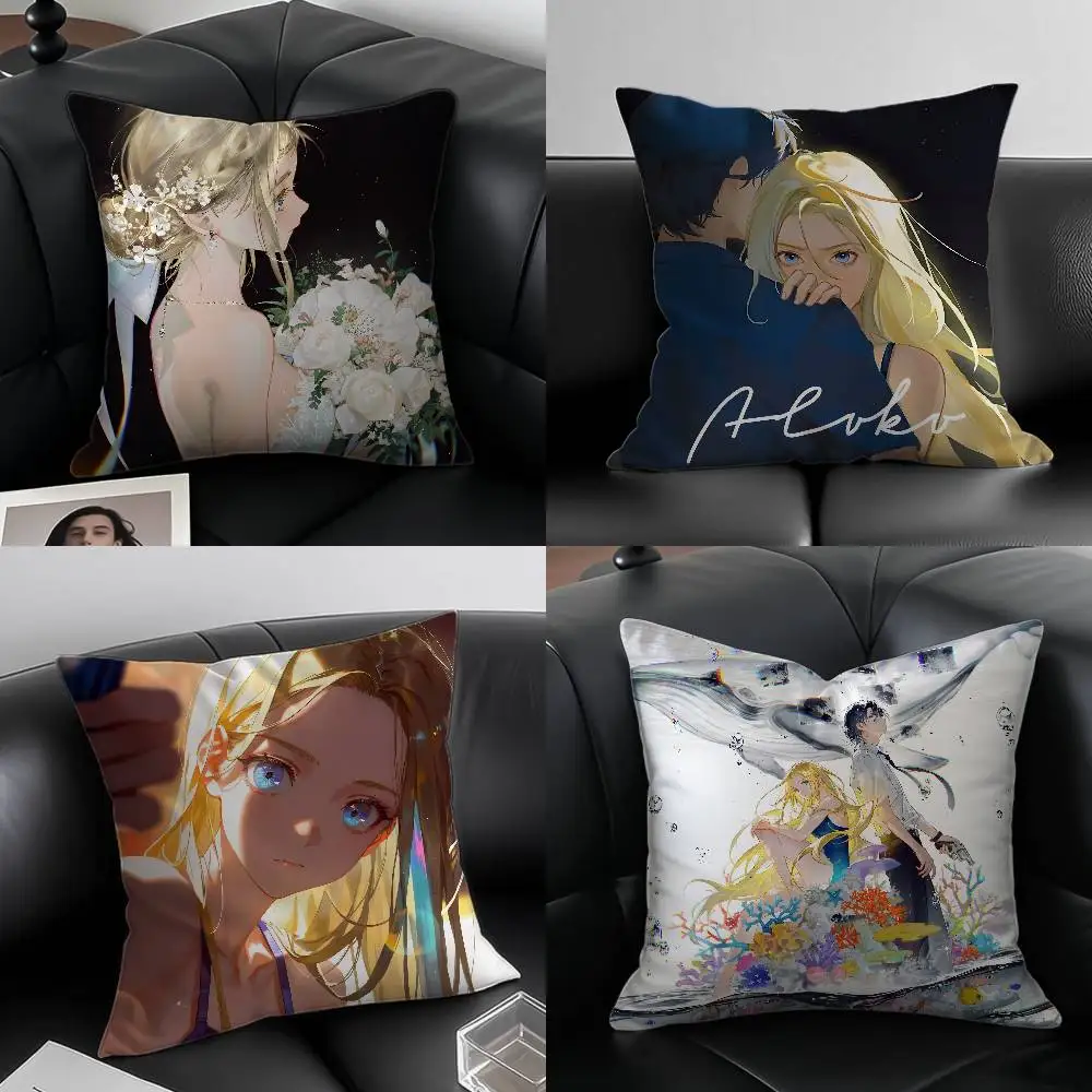 

S-Summer T-Time R-Rendering Anime Pillow Case Custom Printed Brushed Fleece Pillow, Baby Skin-Touch, Eco-Friendly Dye-Sublimatio