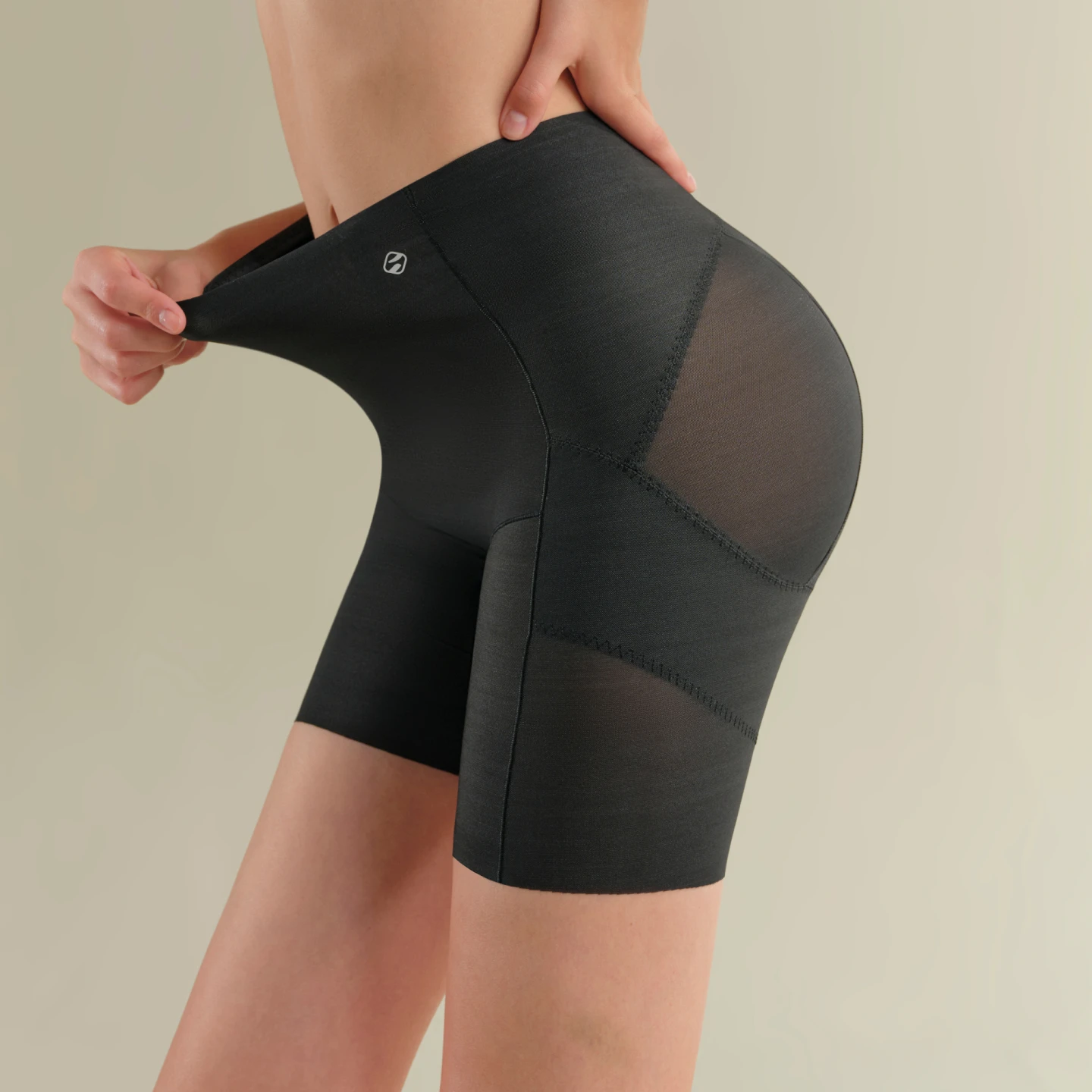 SUJIIN Butt Lifting Shapewear Women Seamless Mid-waist Powerfully Shaping Thin Tummy Control Body Shaper Shorts Underwear N211