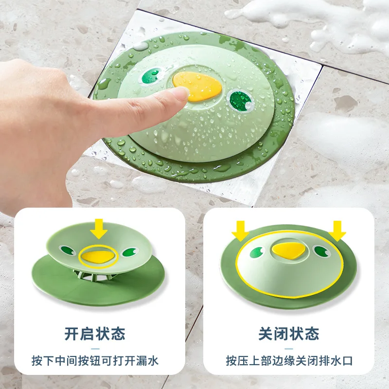 

Floor Drain Anti-Odor Device Plug Anti-Insect Cover Bathroom Anti-Backflow Deodorizer Floor Drain Cover Sewer Anti-Odor Cover