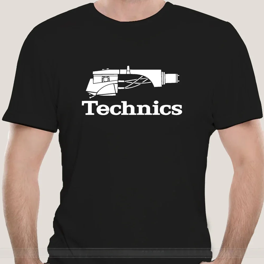 Retro Game Shadowrun Video Game Fan T Shirt Technics Logo Dj 1200 Turntable Music - Custom MenS Black T-Shirt Women Men Clothing