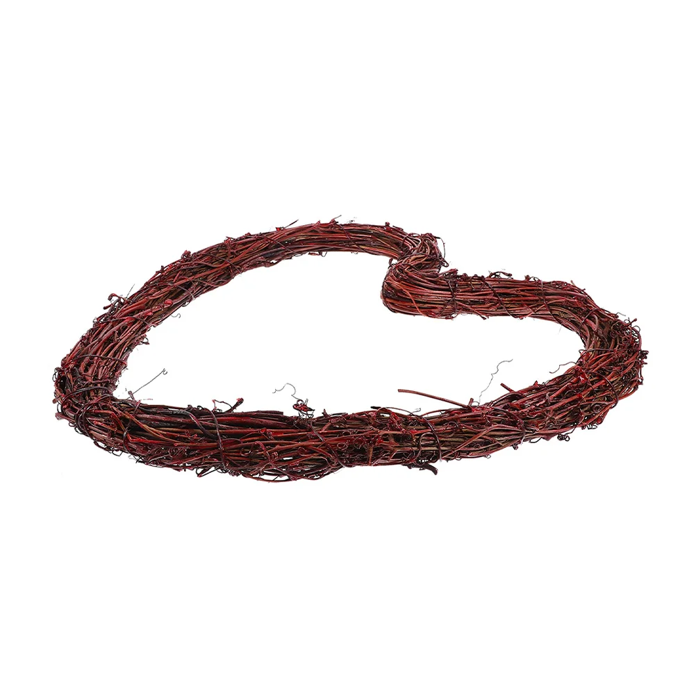 

Heart Shaped Wreath Pendant Rattan Hanging Decoration For Wall Garden Wedding Party Home Office Bedroom Cafe Decor