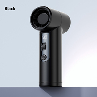 Pocket Turbo Fan Mini Small Wind Cannon Summer Cooling Neck Hanging Fan Portable Digital Display Wireless Rechargeable Blower