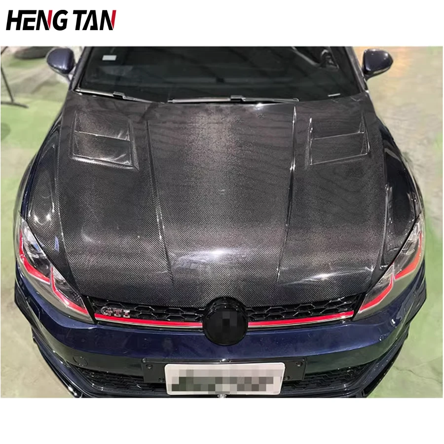 For VW Golf 7(Seven) 7.5 aspec Style Carbon fiber engine cover engine cover Replace the installation The hood of an automobile