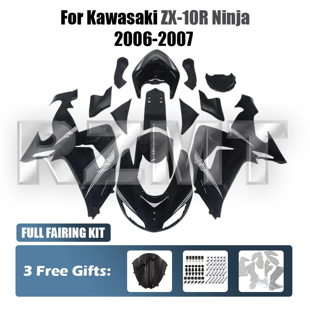Для Kawasaki Ninja ZX10R 2006 2007 06 07 10R ZX-10R Комплект обтекателей мотоцикла из ABS-пластика, изготовленный методом инжекционного формования, индивидуальный дизайн rzmt