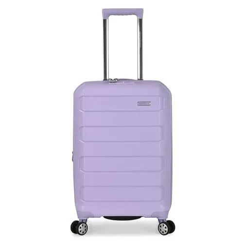 

Pagosa Indestructible Hardshell Expandable Spinner Luggage Carry-on Lavender