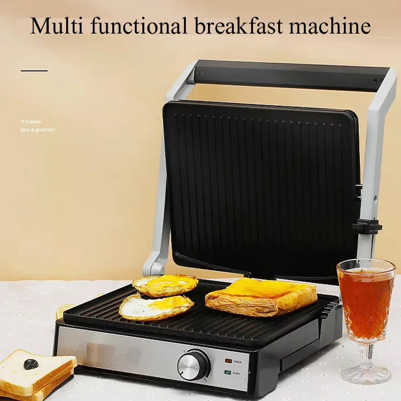 PBOBP Steak Machine Barbecue Stove Electric Frying Pan Fully Automatic Sandwich Machine Breakfast Machine, Burger Machine