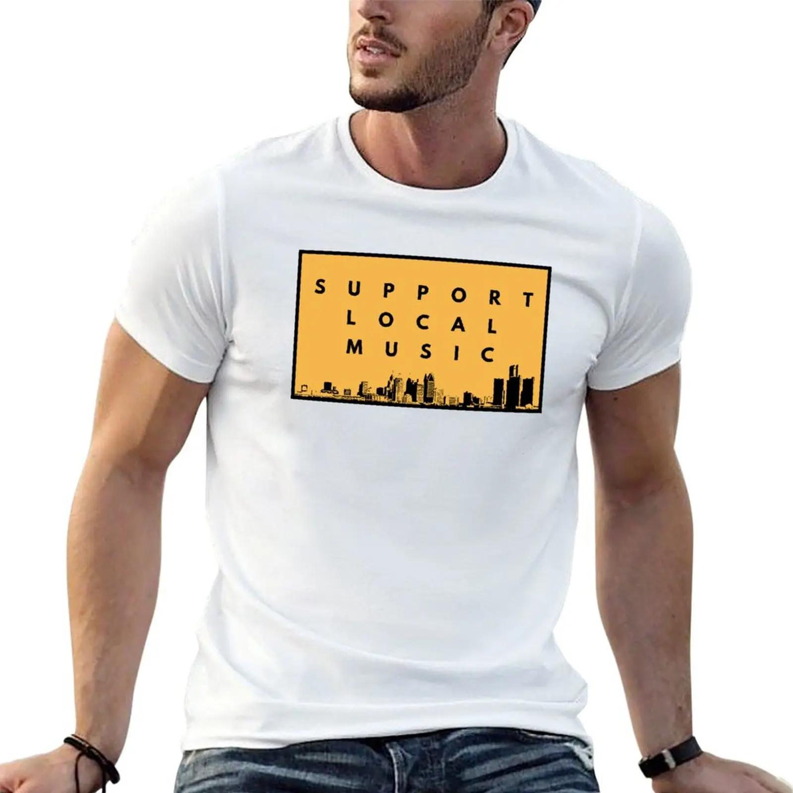 Music Support shirts casual man Local shirts cotton men man T-Shirt t for t 100%