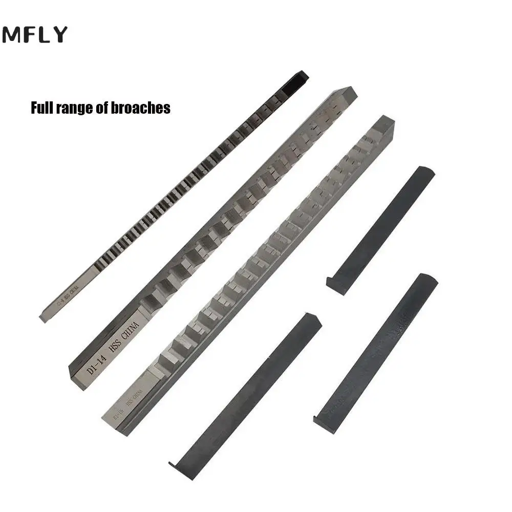 

1PC 2/3/4/5/6/8/10/12/14/16/18mm A1/B1/C1/D1/E1 Type Push Type Keyway Broaches HSS Keyway Tools for CNC Machine Tool