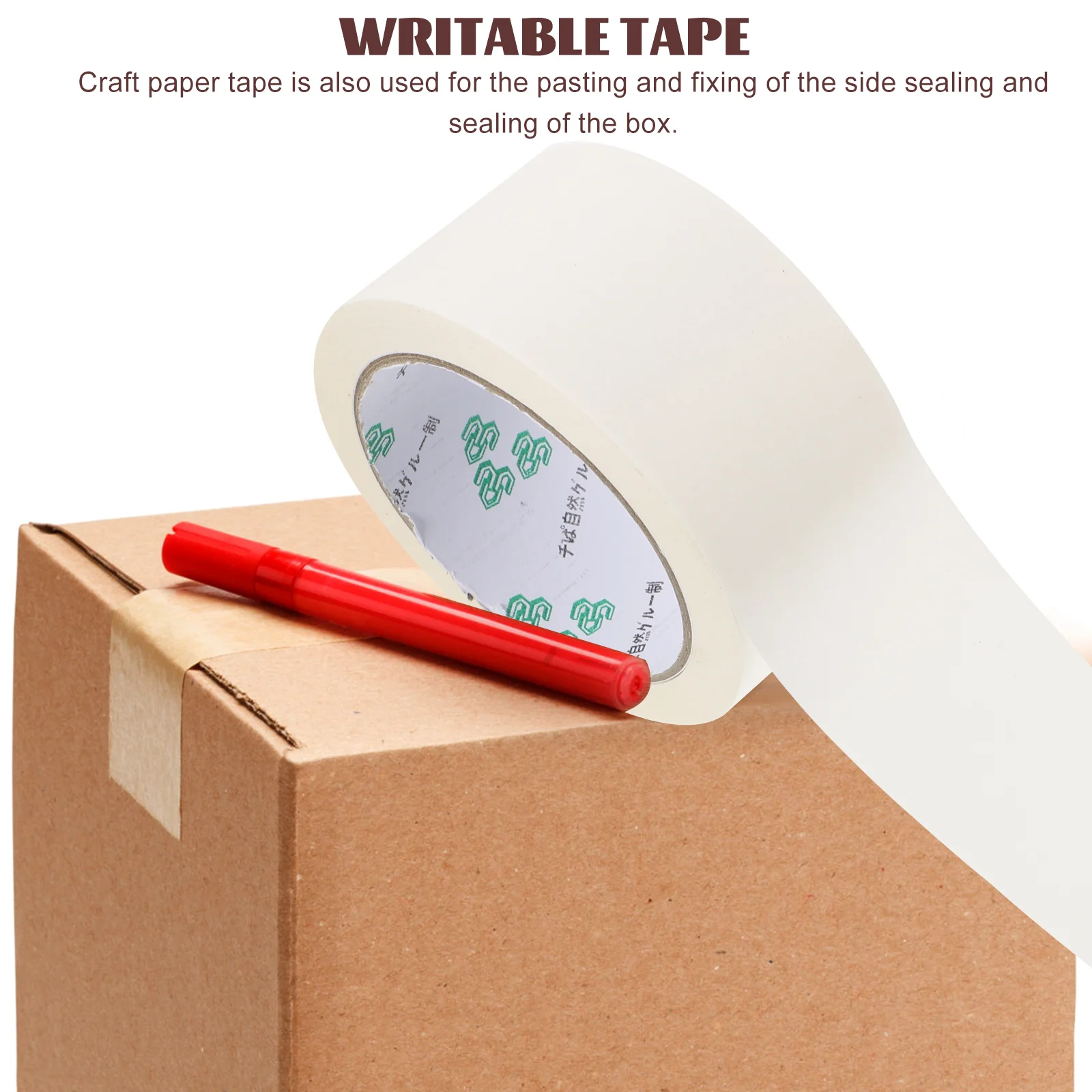 2 Pcs Adhesive Tape Duct Multi-function Packaging Household Glue Seal Craft Paper Kraft Packing