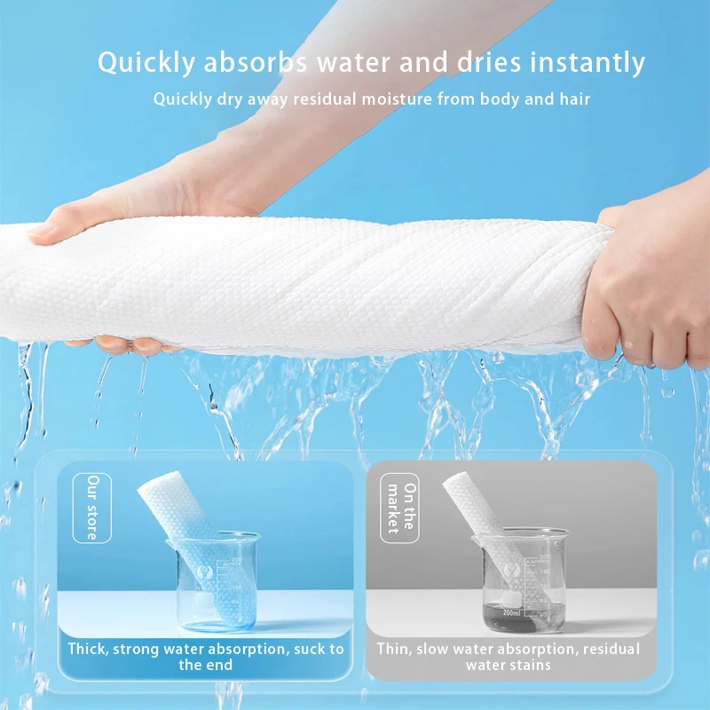 30x70cm 30x60cm Disposable Bath Towels Large Compressed Cotton Thickened Bath Towels Travel Hotel Bath Washable Towels