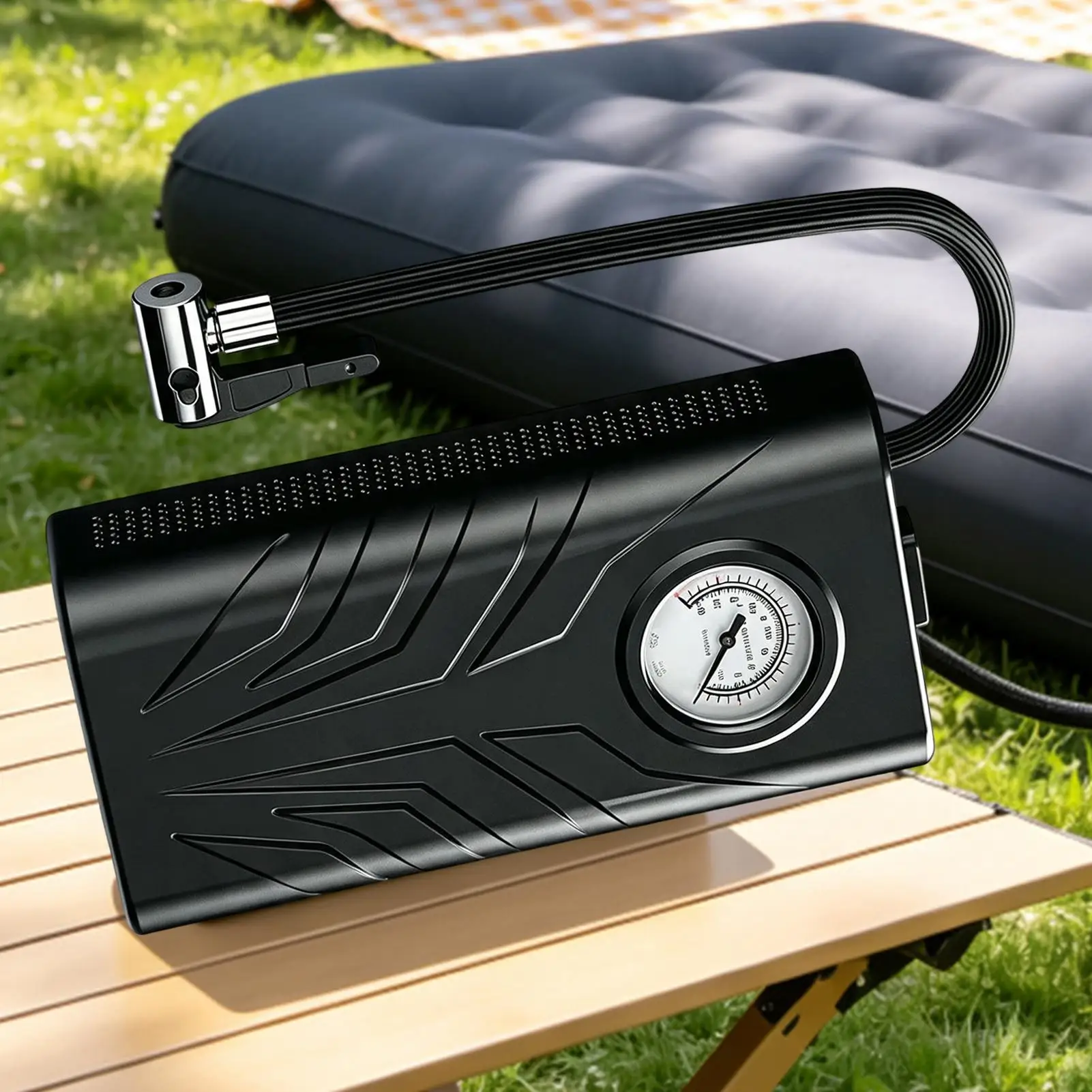 Portable Air Pump Cordless Low Noise Intelligent Temperature Control Electric Air Pump For Bicycle Tire Sports Ball Inflatable
