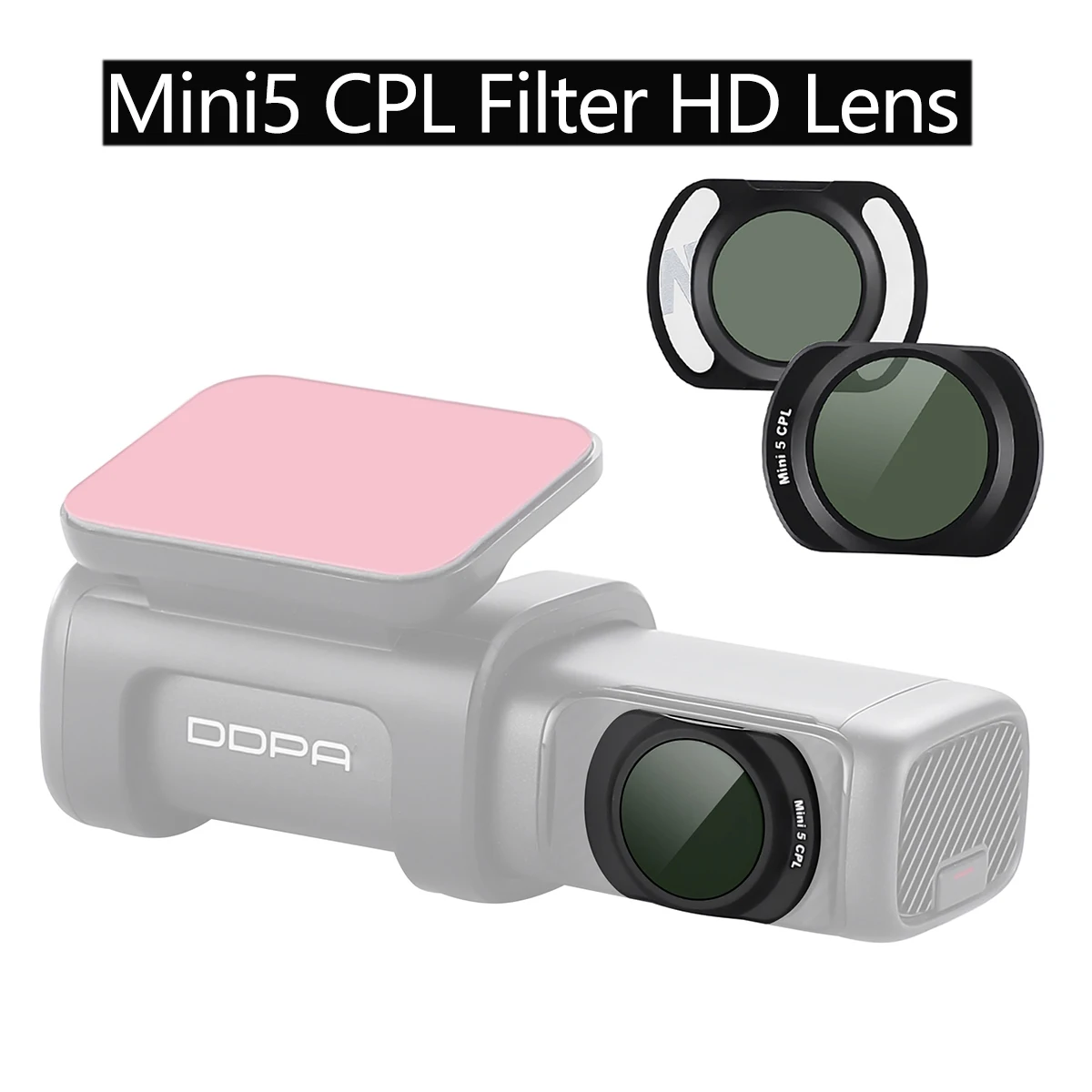 

for DDPAI Dash Cam Mini5 4K CPL Filter HD Lens Dust Protection Anti Glare CPL Filter