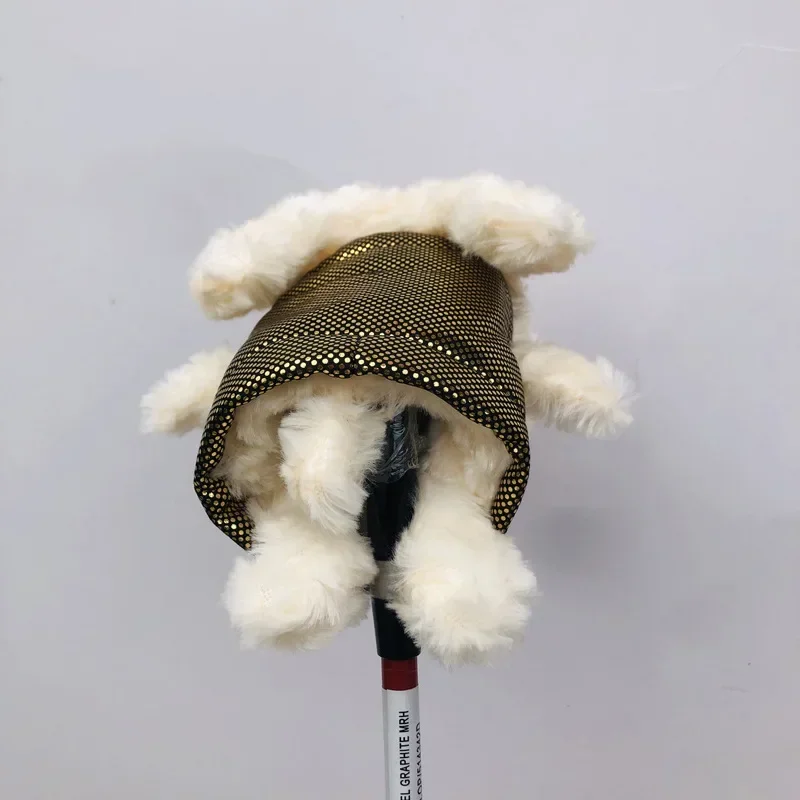 Novedad Golf cubierta de cabeza de madera Protector en forma de cachorro para conductor Fairway Club Golf Headcover Woods accesorios de Golf