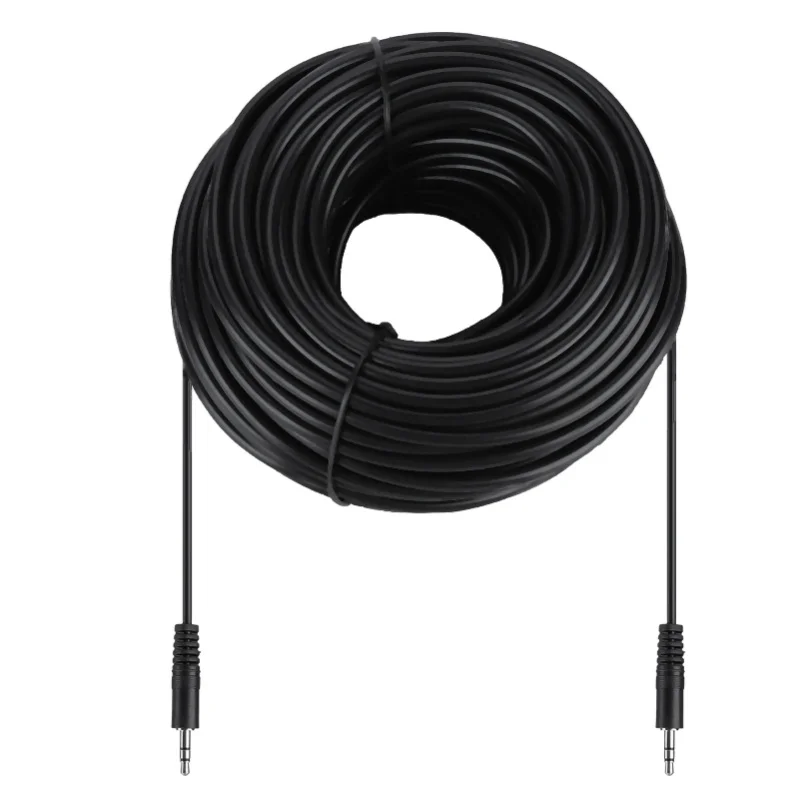Kabel Audio Terlindung 3.5mm Tembaga Male To Male Untuk Speaker Headset