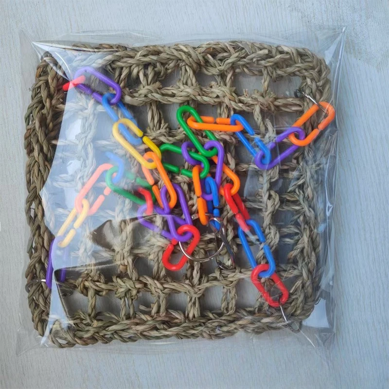 Woven Seagrass Lizard Hammock, Parrot & Bed Pet Toy S7c77a049f7034543bd4d099ae338094ae