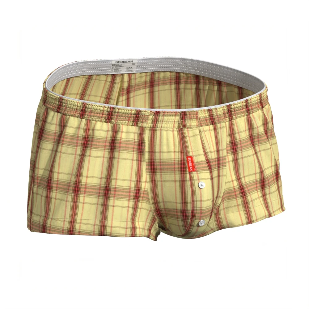 

SEOBEAN Men's Boxer Underwear, Exposed Waistband, Multi-Color Available