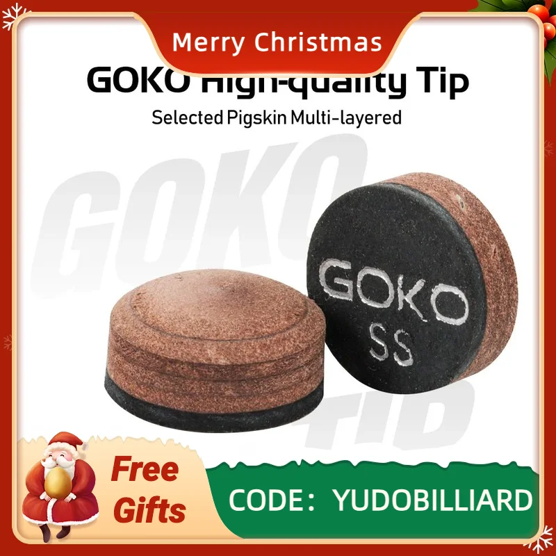 

GOKO CRICAL Billiards Cue Tip S/M/H Snooker Tip 10mm 10.5mm 11mm 11.5mm 12mm 13mm Pool and Carom cue Tip Billiard Accessories