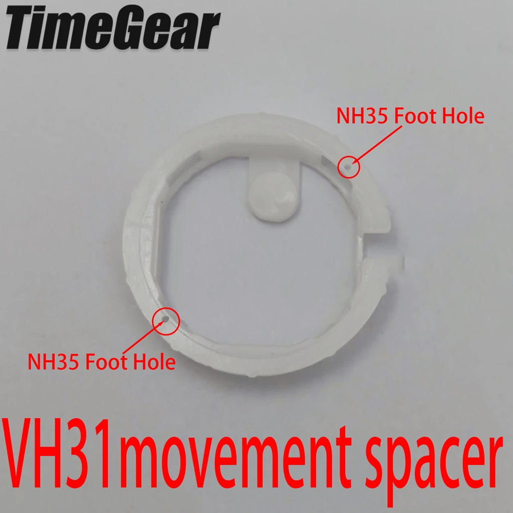  TMI VH31 Movement Spacer 29mm*22mm*5mm Plastic stent Movement Spacer Ring  Holder Case Spacer Fit NH35 Foot Hole