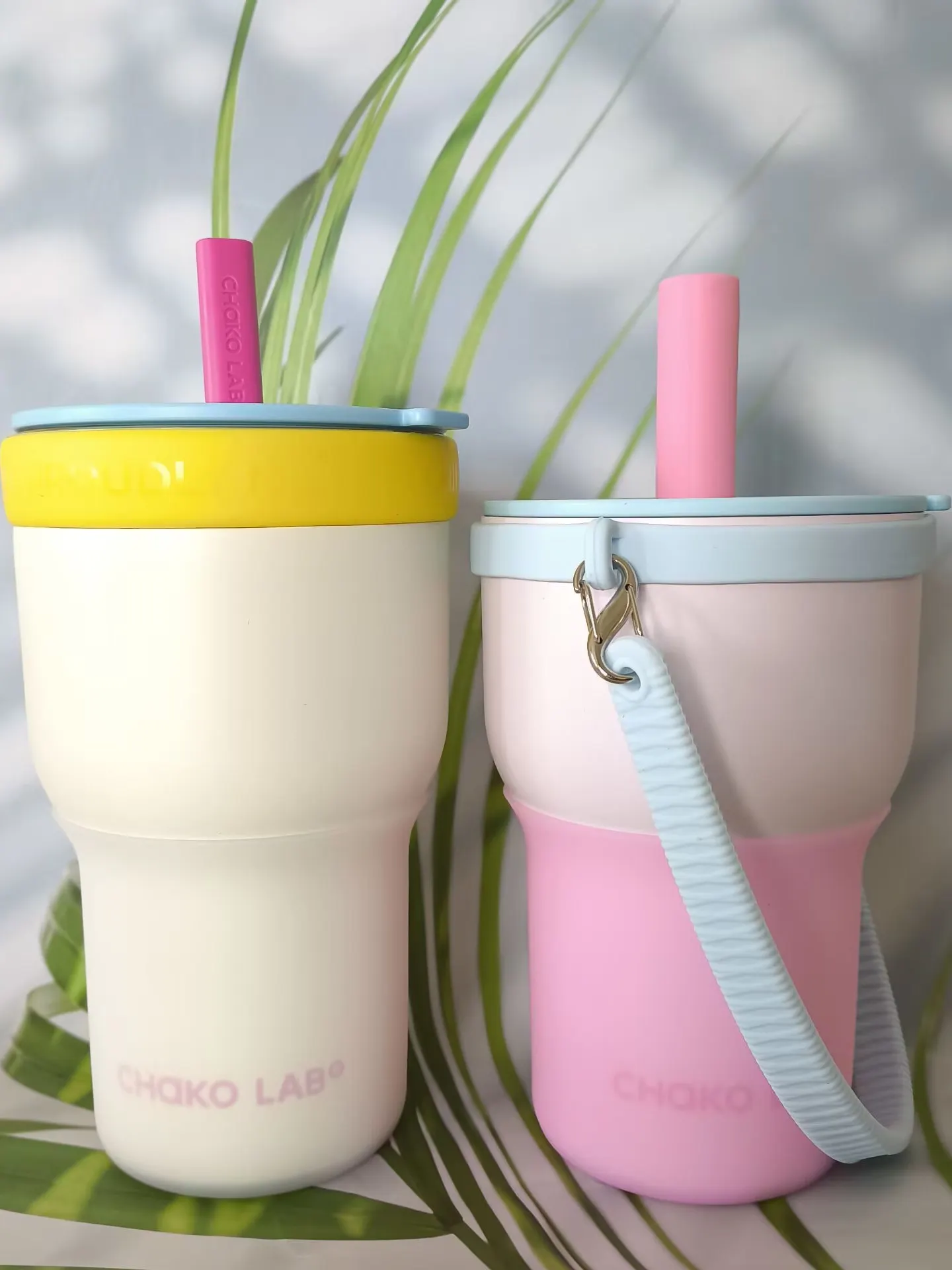 

Silicone Cup Holder Chakolab Double Enjoyment Ice King Cup Cover with Hand Carry Rope Universal Fit for 570ml 600ml Cups