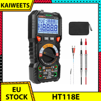 KAIWEETS HT118E Digital AC/DC Multimeter, TRMS 20000 Counts, 2.7 Inch Display, LED Lightning Jacks, Auto-Ranging