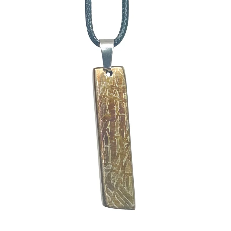8.4g Muonionalusta meteorite pendant Natural iron meteorite pendant Meteorite slice Collection -LK274