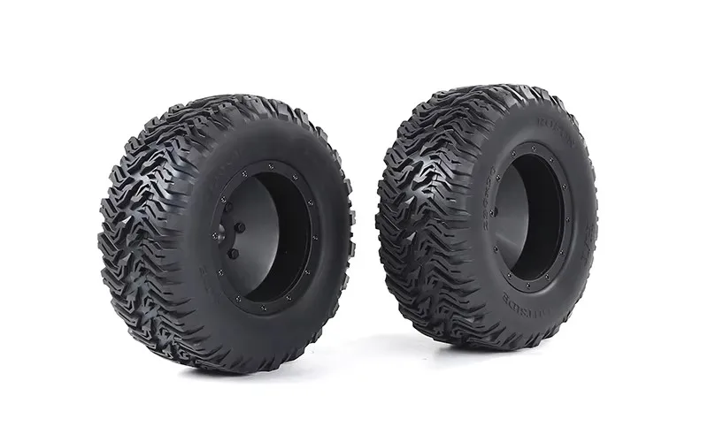 Fully enclosed High-performance wear-resistant all-road condition wheel and tire assembly for 1/5 ROFUN LT LOSI 5IVE-T 230*90MM