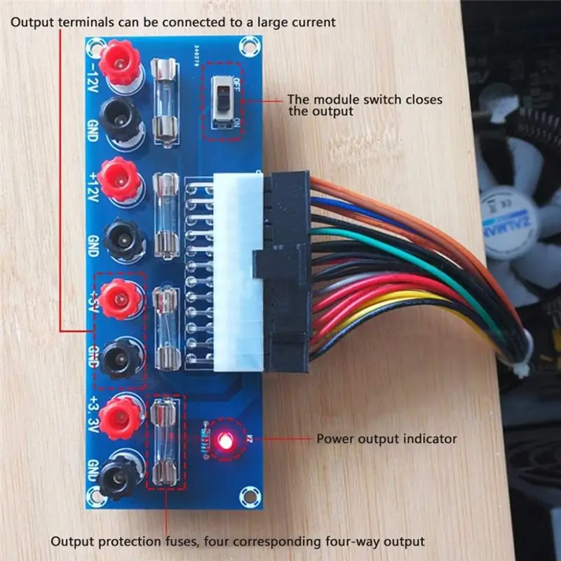 Y22A-XH-M229 Desktop Computer Chassis Power Supply ATX Transfer Board Power Lead Module Power Output Terminal Module 24Pin