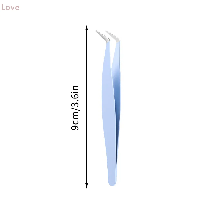 [L&P] ملاقط تمديد الرموش من الفولاذ المقاوم للصدأ مع مشبك دقيق ثلاثي الأبعاد لملحقات الرموش أداة مكياج احترافية