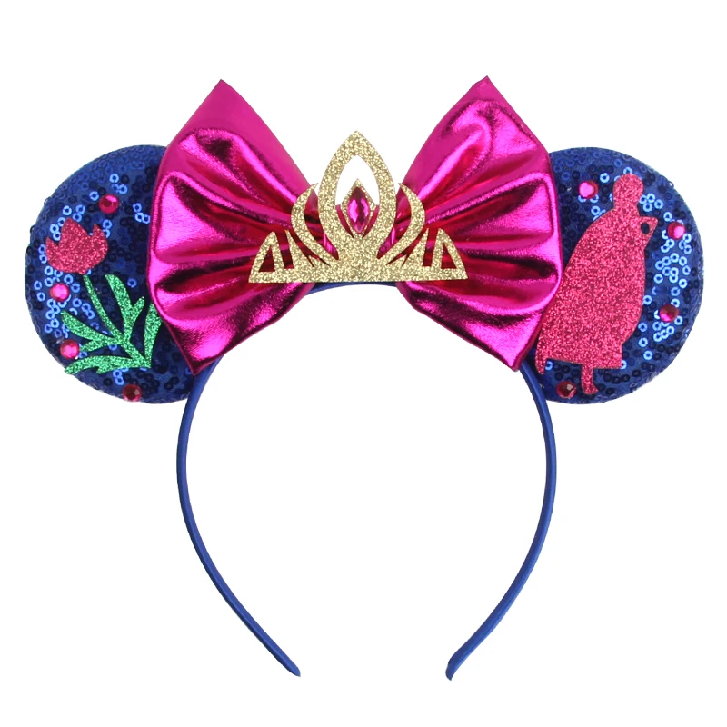 Neuestes modisches, süßes Haarband mit Mausohren für Kinder und Erwachsene, Festival, Party, Cosplay, Pailletten, gestricktes Haarband, DIY-Haaraccessoires – Detail 7