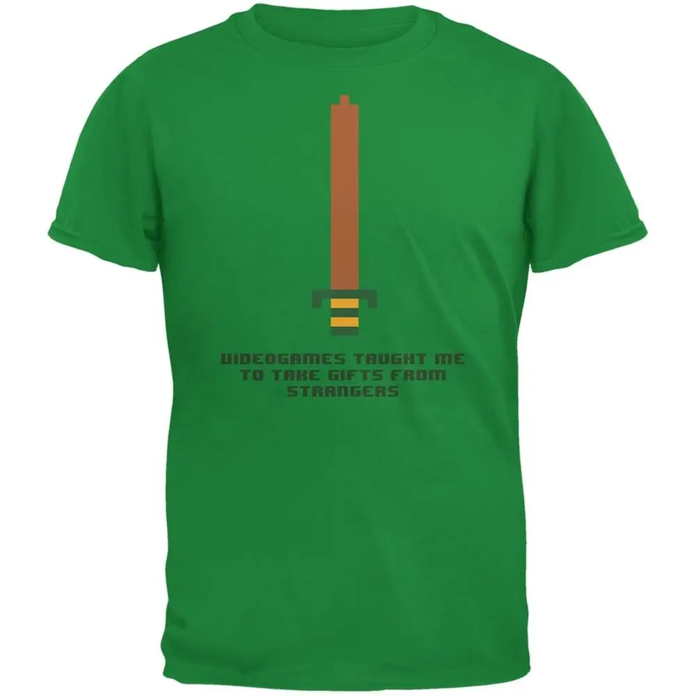 Video Games Gifts From Strangers Irish Green Adult T-Shirt  High Quality 100%Cotton Short Sleeve