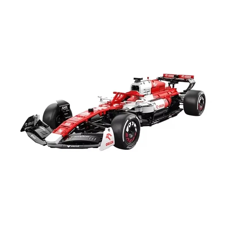 1:8 Technical MOC Champions Formula F1 Team ORLEN C42 2022 Racing Car Model 1868PCS Building Blocks Brick Puzzle Toys Kids Gift