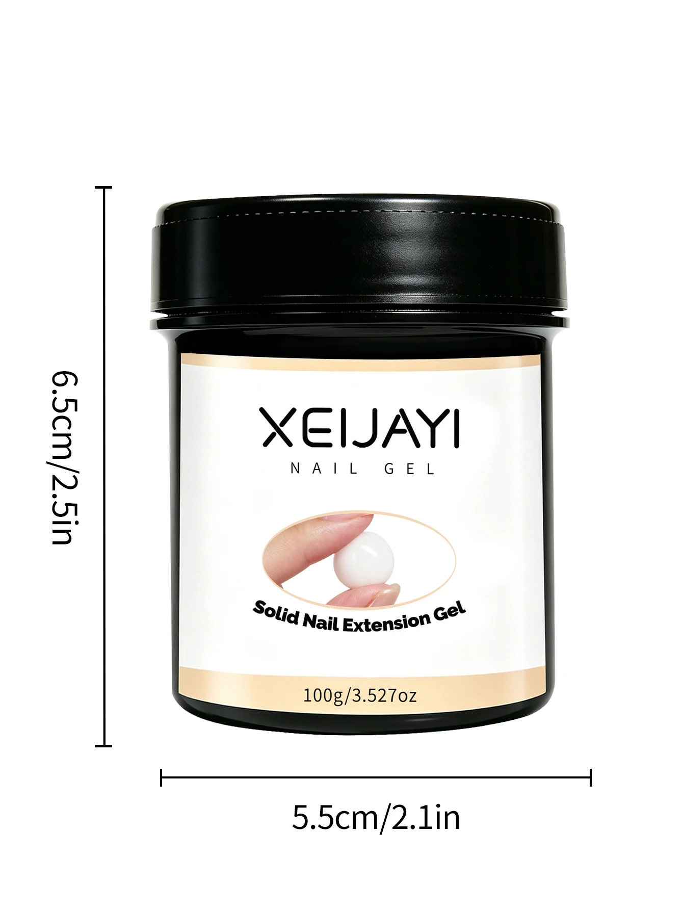 1 Stück 100g Weißes Nagelverlängerungsgel, 3D-Modelliergel für Naturnagelspitzen, UV/LED-Gel mit Hochglanz-Finish, ablösbar. – Detail 11