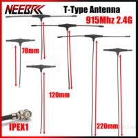915Mhz 2.4G Drone T-Type Antenna 78mm 120mm 220mm IPEX UFL Connector for RC FPV Racing Freestyle ELRS ExpressLRS Nano Receiver