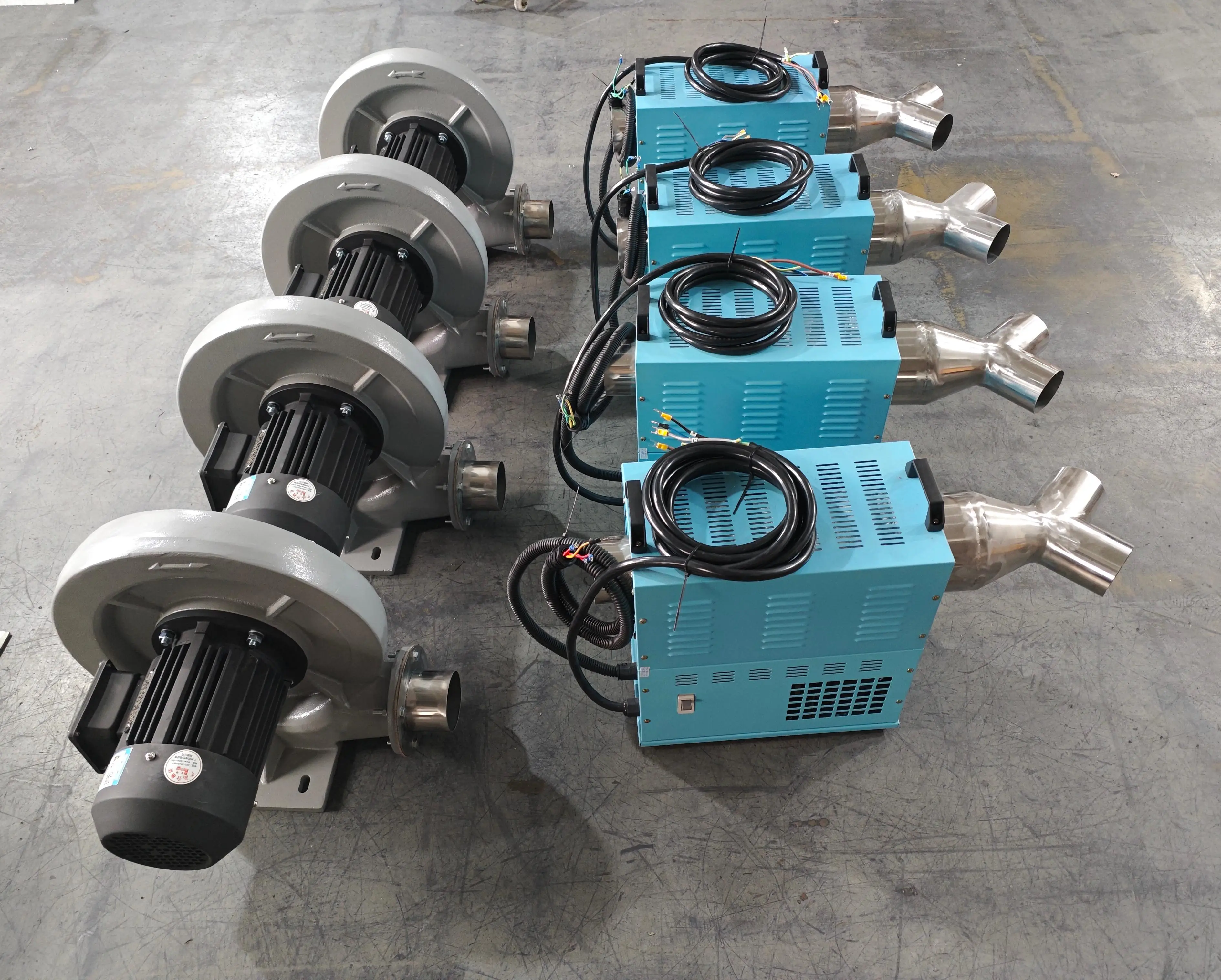 10KW 380V Electric Heating Equipment Industrial Medium Pressure Warm Hot Air Heater