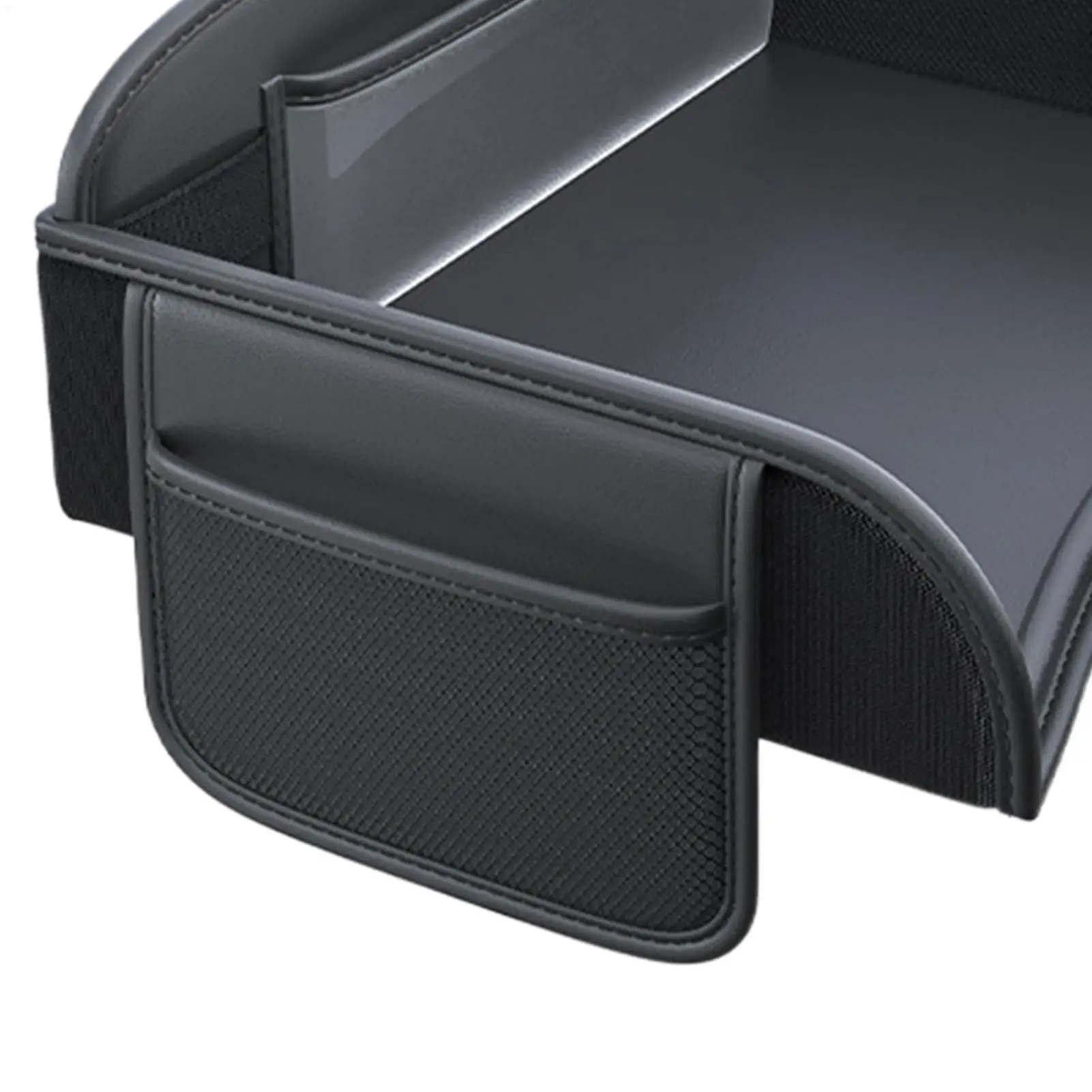 Kids Travel Tray Adjustable Waterproof Portable Carseat Organizer Car Seat Travel Tray For Snacks Water Bottle Toys Drawing