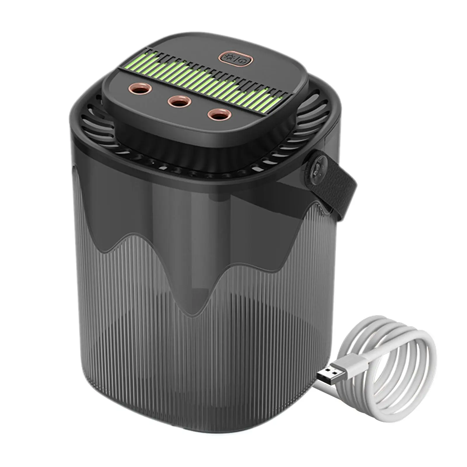 3000ml Bedroom Humidifier USB 8inch Tall 300ml/Spray Volume Output with 3 Level Speed Setting with Carrying Handle for Kids Room