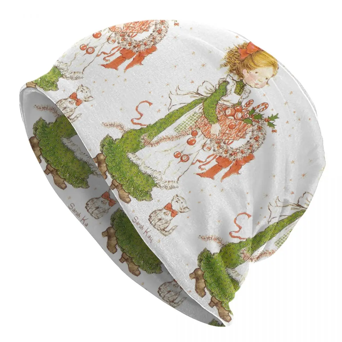 사라 케이 스윙 걸 남녀 공용 비니 모자 니트 보닛 모자 따뜻한 힙합 가을 겨울 야외 스컬리 모자