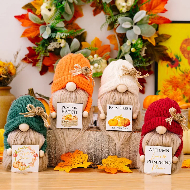 Fall Dwarf Elf Dolls Scandinavian Swedish Gnomes Fall Gnomes Autumn Gnomes Thanksgiving Decoration Valentines Day Home Ornaments