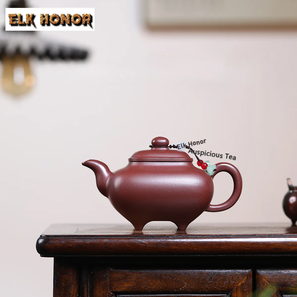 290ml Antique Yixing Purple Clay Teapots Artists Handmade High-feet Pot Raw Ore Kettle Chinese Zisha Tea Set For Tea Supplies