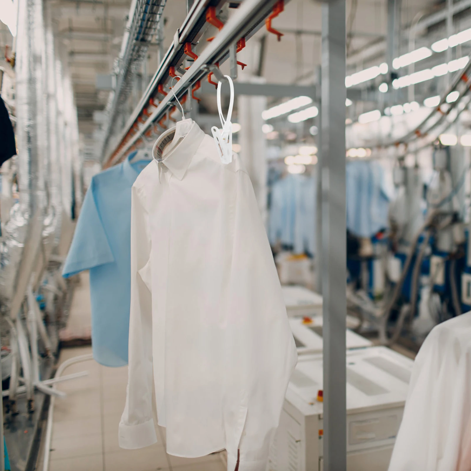 

60Pcs Windproof Clothes Clips Plastic Laundry Hanging Socks Towels Underwear Travel Drying Clips Portable Rope Buckle